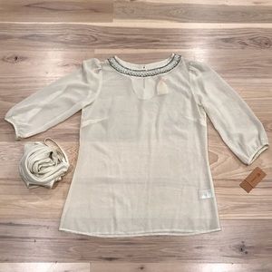 CREMIEUX | JEWELED TOP